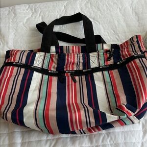 Le sport sac Striped Multi-Color Bag